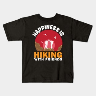 Happiness is Hiking Kids T-Shirt